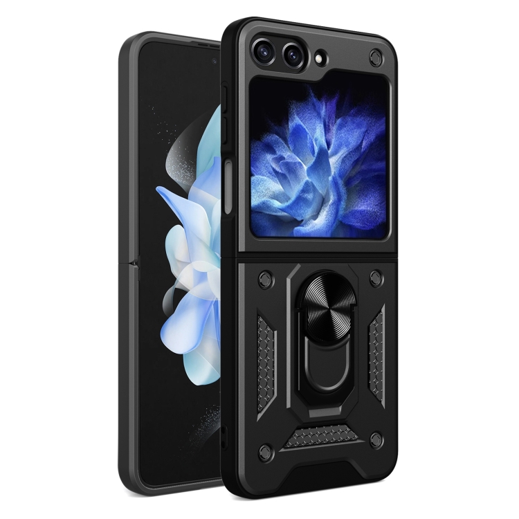 Levně RING Kryt s držákem pro Samsung Galaxy Z Flip7 FE 5G / Flip6 5G černý