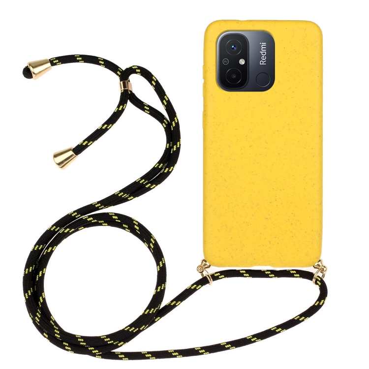 ROPE Kryt se šňůrkou Xiaomi Redmi 12C žlutý