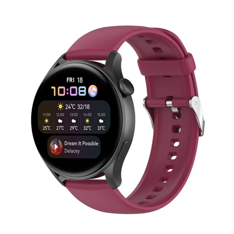 Levně SILICONE Řemínek pro Huawei Watch 4 / Watch 4 Pro bordó