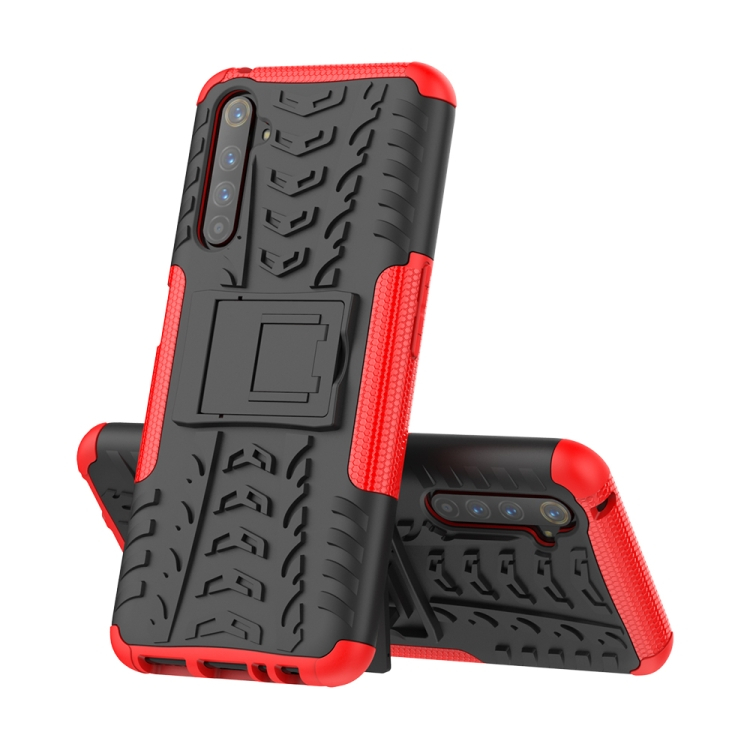 Levně STAND Extra odolný obal Realme 6 Pro červený