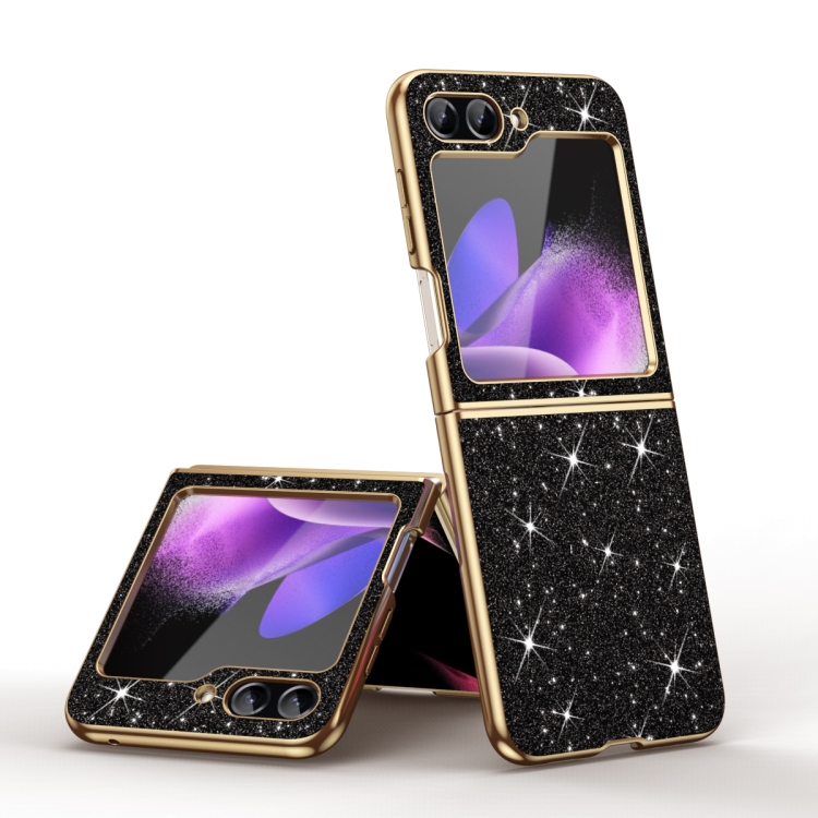 Levně GLITTER Ochranný kryt Samsung Galaxy Z Flip7 FE 5G / Flip6 5G černý