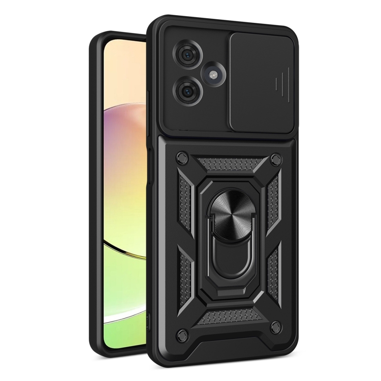 Levně RING CAMERA Kryt s držákem pro Motorola Moto G54 5G / G54 5G Power Edition černý