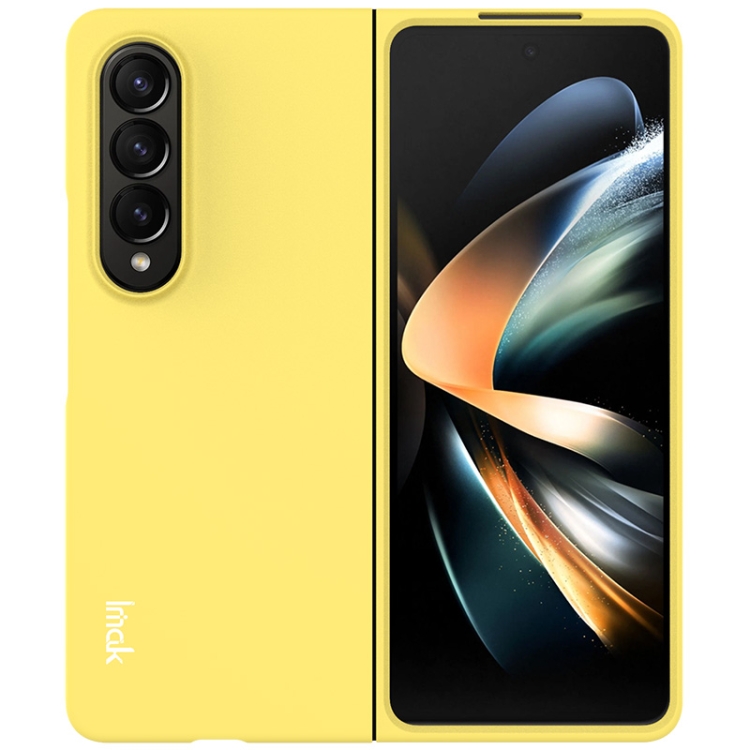 Levně IMAK JS-2 Plastový kryt pro Samsung Galaxy Z Fold 4 5G žlutý