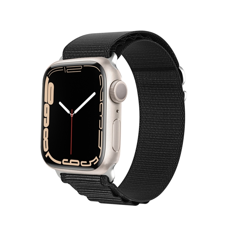 Levně DUX GS Nylonový řemínek pro Apple Watch SE / SE 2022 / SE 2023 / SE 2025 (44mm) černý