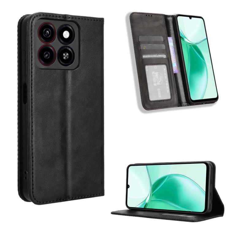 Levně BUSINESS Peněženkový kryt pro ZTE Blade A35 černý