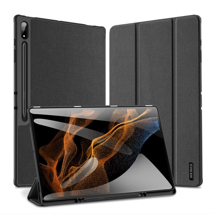Levně DUX DOMO Zaklápěcí pouzdro Samsung Galaxy Tab S8 Ultra / Tab S9 Ultra / Tab S10 Ultra černé