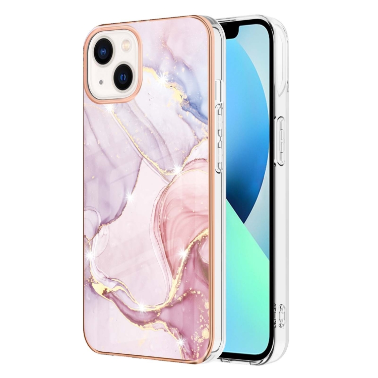 Levně IMD MARBLE Ochranný kryt Apple iPhone 15 ROSE GOLD