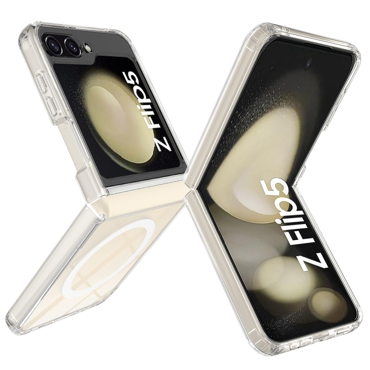 Levně TRANSPARENT MAGSAFE Kryt pro Samsung Galaxy Z Flip 5 5G průhledný