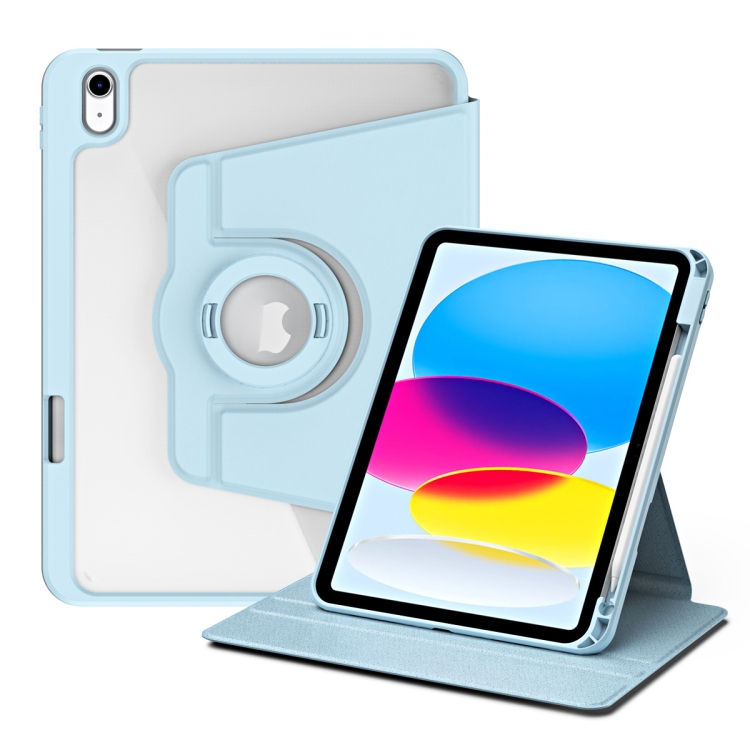 Levně KŘIŠŤÁLOVÉ FLEXI 2v1 Sklopné pouzdro pro Apple iPad (A16) 2025 / iPad 2022 světle modré
