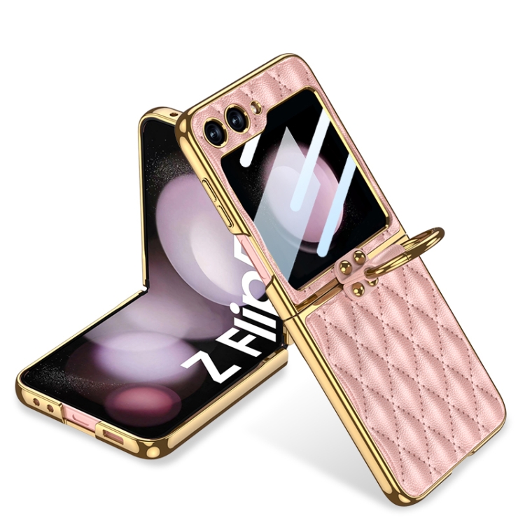 Levně GKK NIKKI Kryt s držákem Samsung Galaxy Z Flip 5 5G růžový