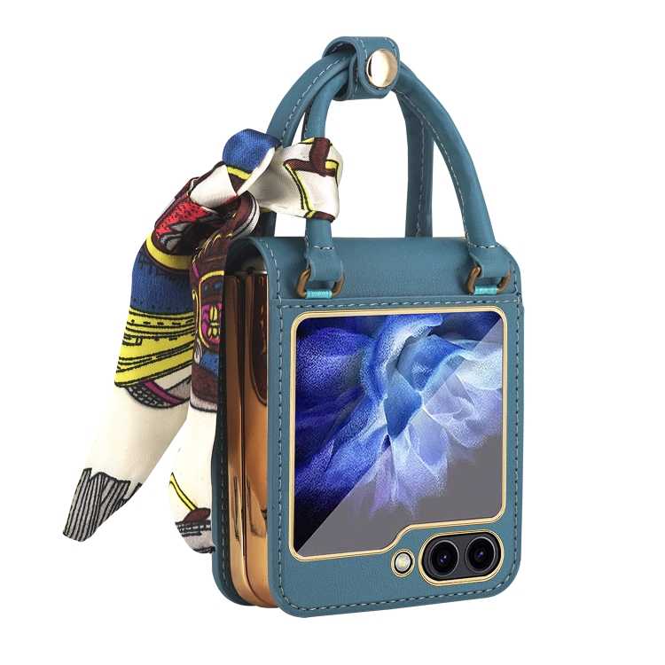 Levně GKK HANDBAG Ochranný obal Samsung Galaxy Z Flip5 5G modrý