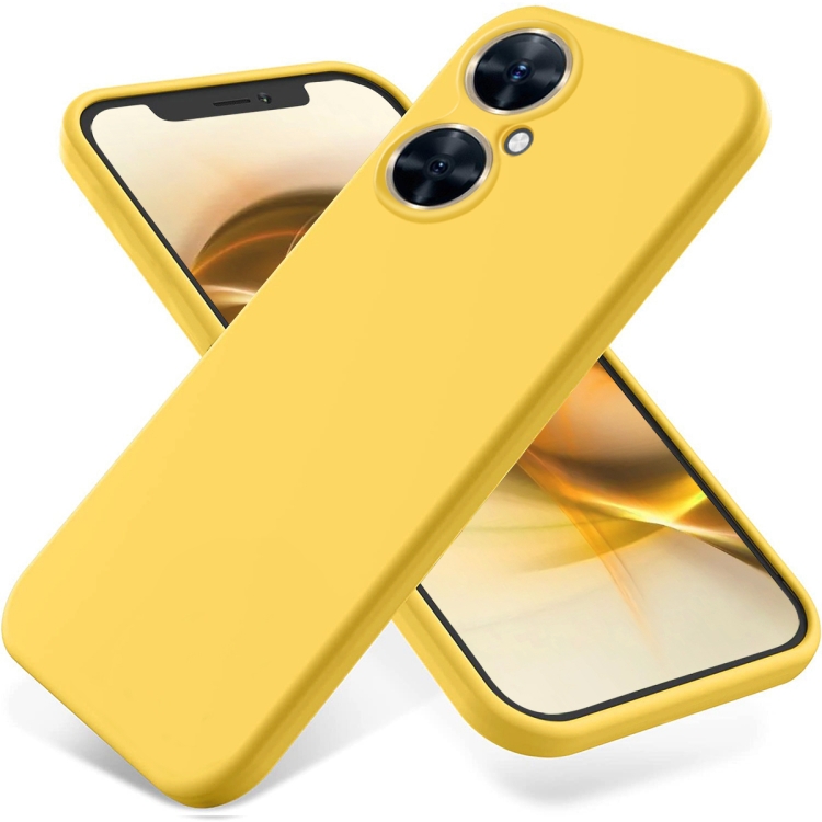 Levně RUBBER Ochranný kryt pro Huawei Nova 11i žlutý