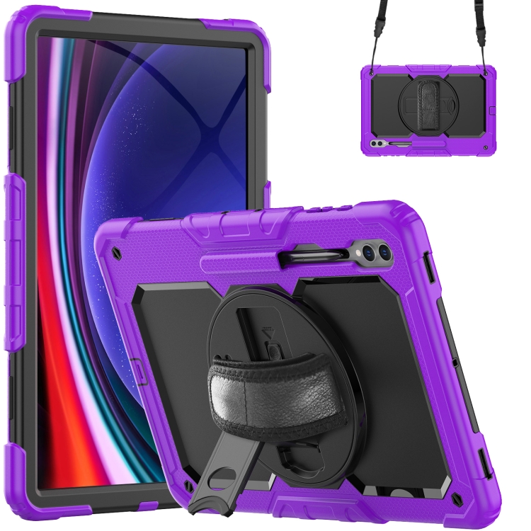 SOLID 360 Obal pro Samsung Galaxy Tab S9 Ultra / Tab S10 Ultra fialový