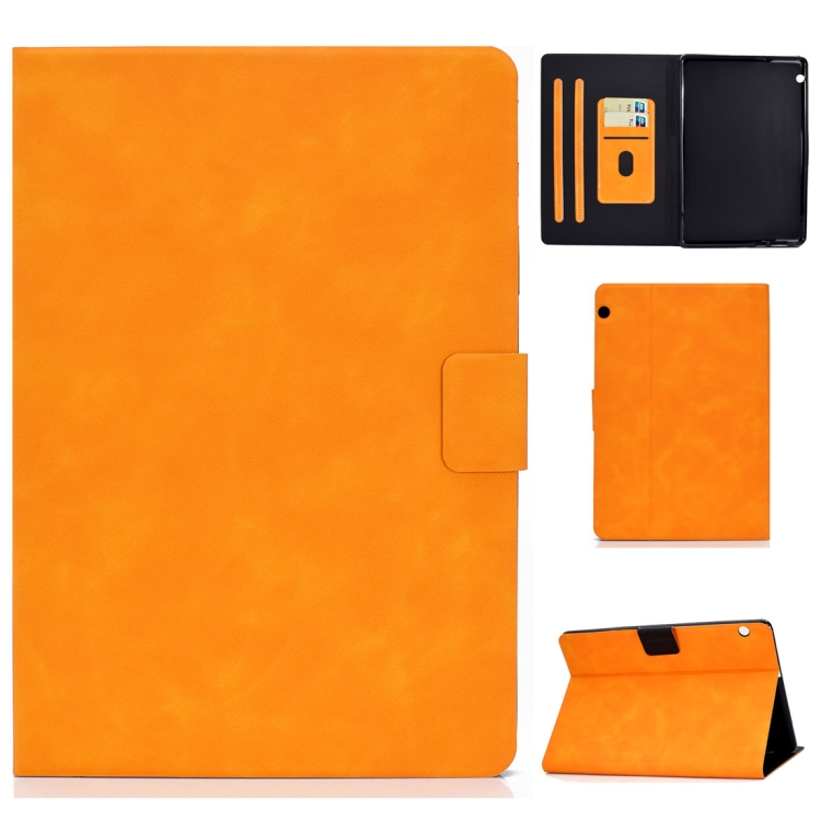 Levně LEATHERBOOK Pouzdro pro tablet Huawei MediaPad T5 10" oranžové