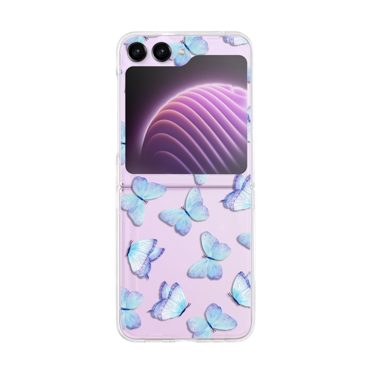 ART Plastový kryt pro Samsung Galaxy Z Flip7 FE 5G / Flip6 5G BLUE BUTTERFLY