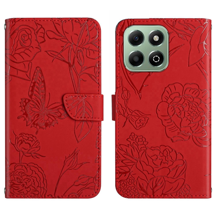 Levně ART BLOSSOM Peněženkový obal pro Honor 200 Smart 5G červený