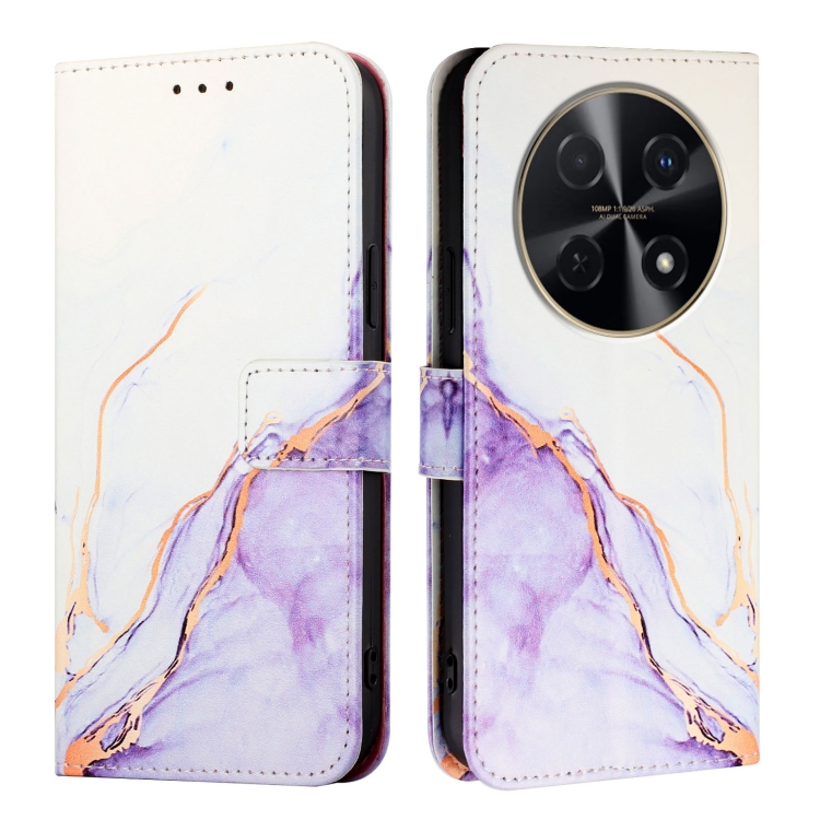 Levně ART MARBLE Peněženkový kryt pro Huawei Nova 12i PURPLE
