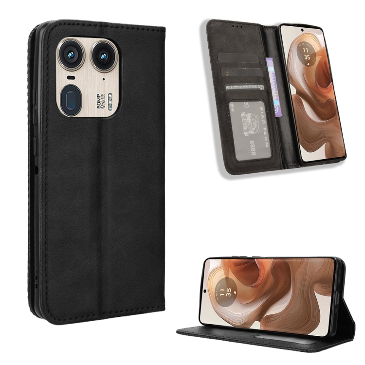 BUSINESS Peněženkové pouzdro pro Motorola Edge 50 Ultra černé
