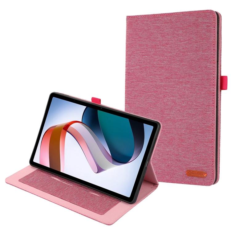FABRIC Zaklápěcí obal pro Xiaomi Redmi Pad SE růžový