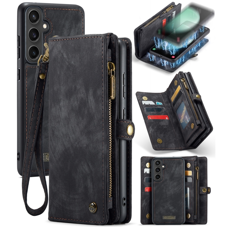 Levně WALLET Ochranný kryt s peněženkou 2v1 pro Samsung Galaxy S23 FE 5G černý