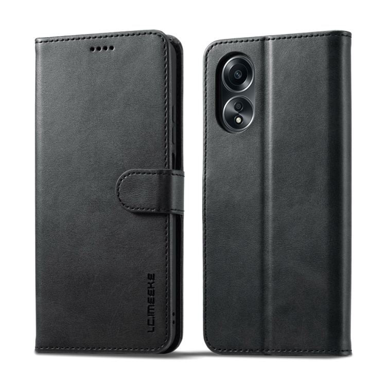 Levně IMEEKE Peněženkový obal pro Oppo A38 černý