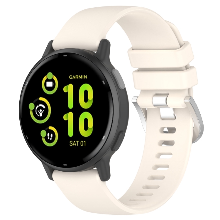 Levně SILICONE Řemínek pro Garmin Vivoactive 5 / Vivoactive 6 béžový