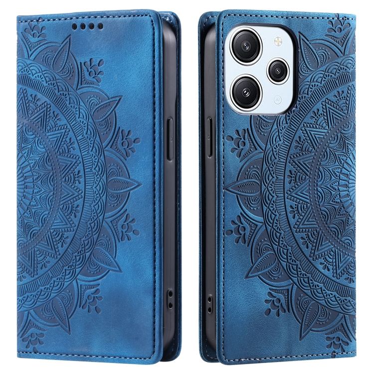 Levně ART MANDALA Peněženkový kryt pro Xiaomi Redmi 13 modrý