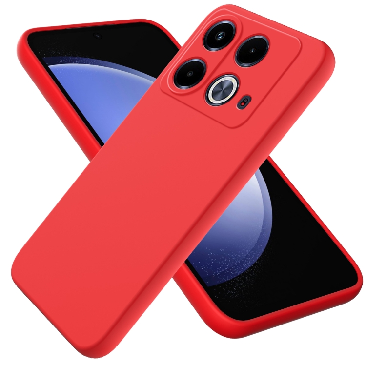 Levně RUBBER Ochranný obal pro Infinix Note 40 červený
