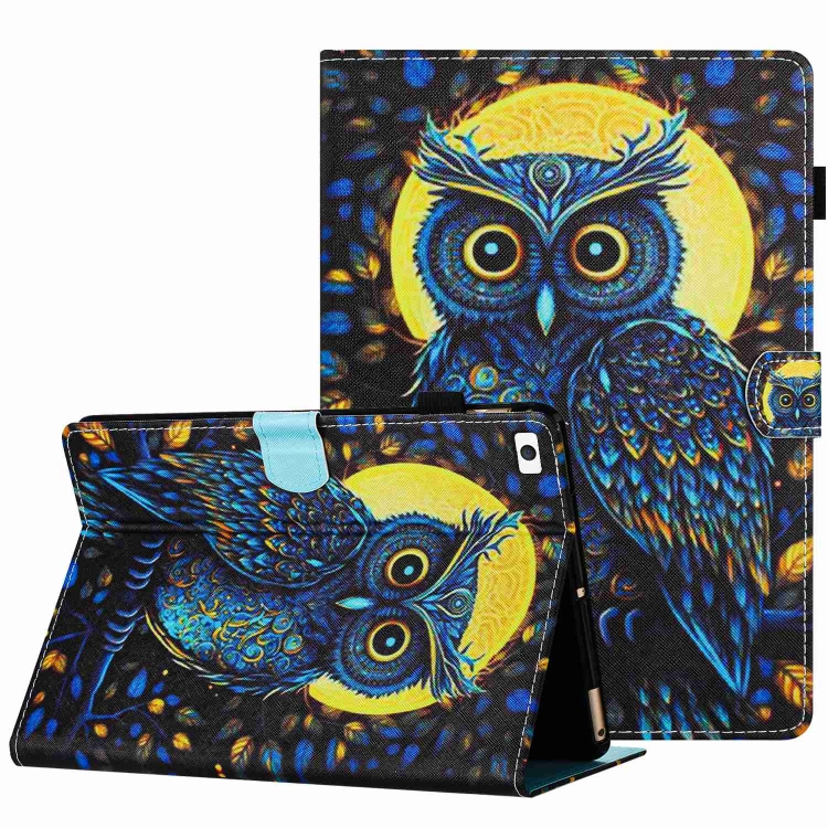 Levně ART Zaklápěcí pouzdro pro Apple iPad Mini 5 2019 / iPad Mini 4 / 3 / 2 / 1 BLUE OWL
