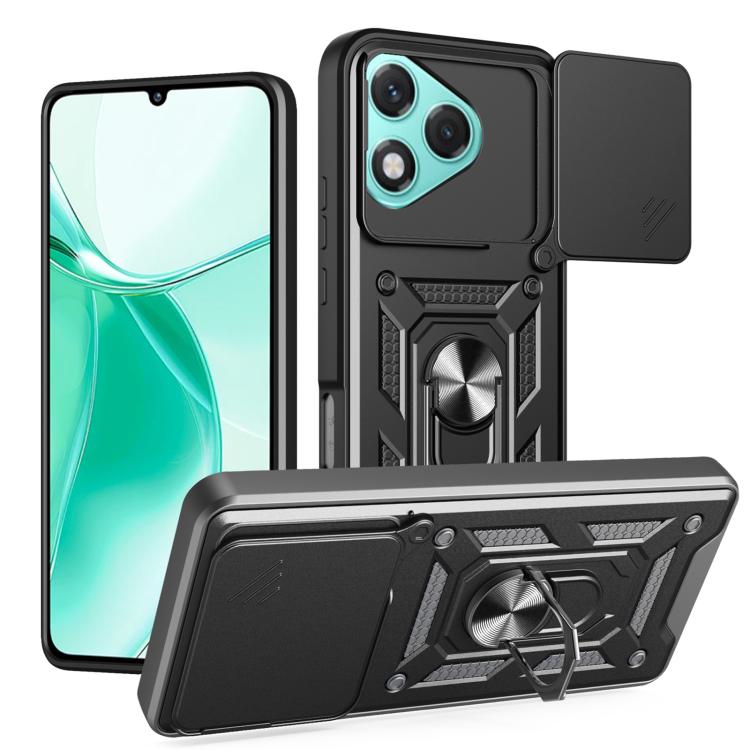 Levně RING CAMERA Kryt s držákem pro Honor 400 Lite 5G černý