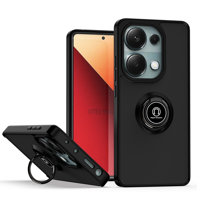 Levně SHADOW Ochranný kryt s držákem Xiaomi Redmi Note 13 Pro černý