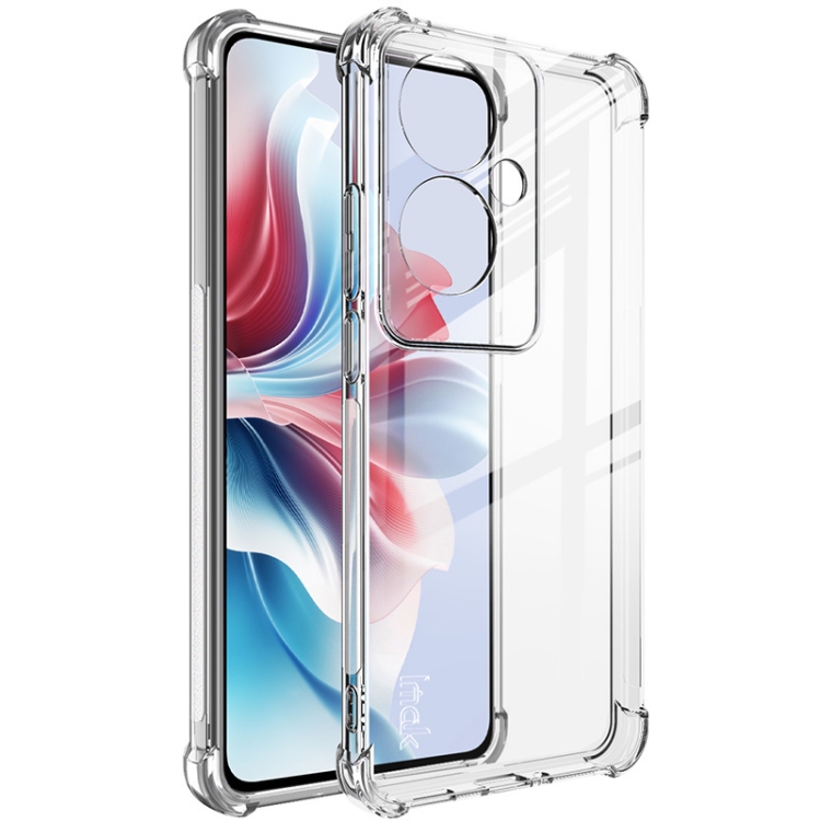 Levně IMAK Ochranný silikonový obal pro Oppo Reno11 F 5G průhledný