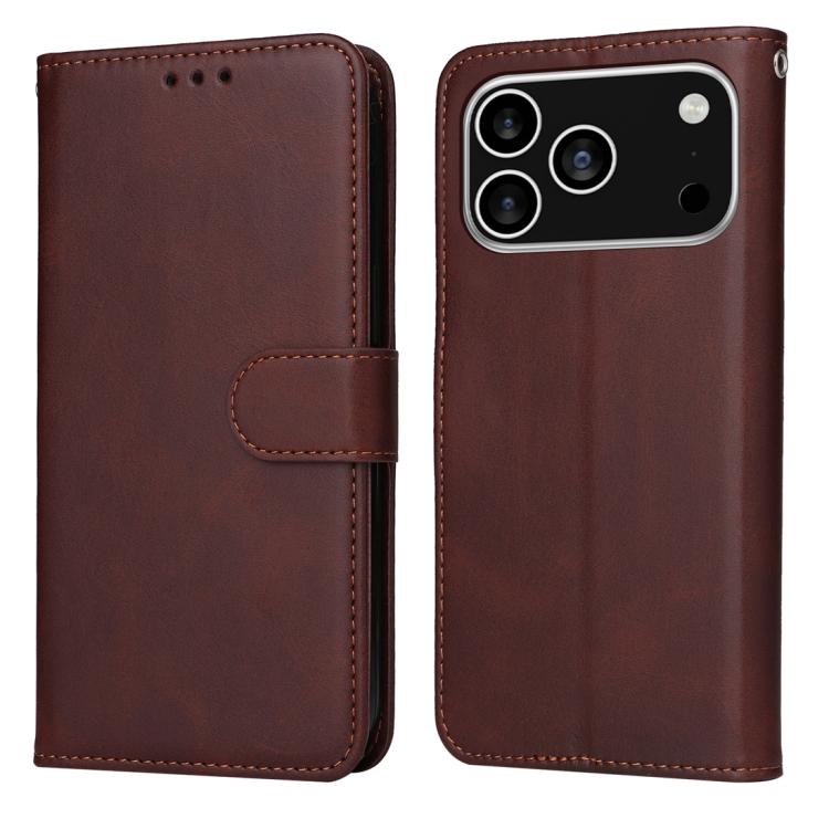 Levně SMOOTH Peněženkové pouzdro pro Apple iPhone 17 Pro hnědé