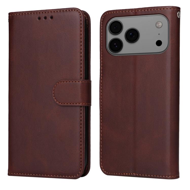 Levně SMOOTH Peněženkové pouzdro pro Apple iPhone 17 Pro Max hnědé