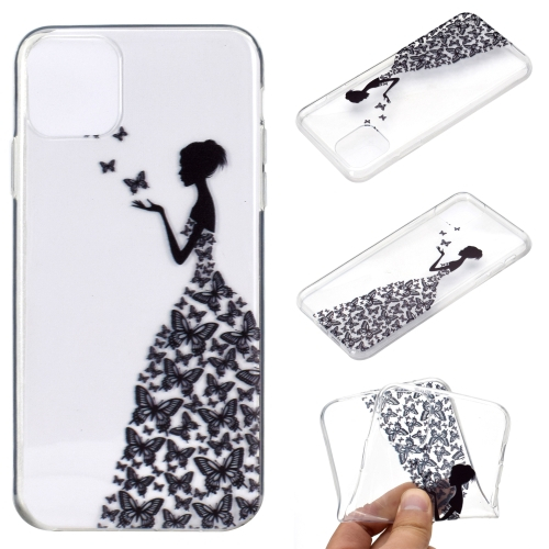 Levně ART Silikonový kryt Apple iPhone 12 / 12 Pro BUTTERFLY GIRL