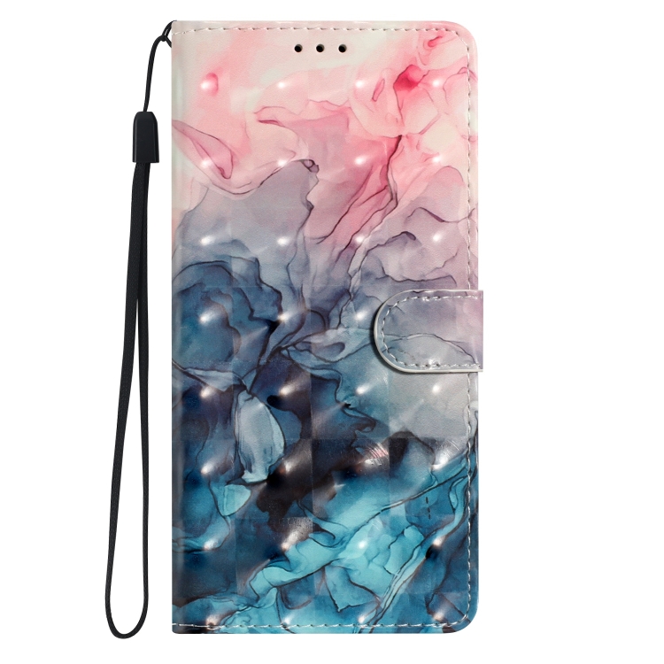 ART Peněženkový kryt pro Motorola Edge 50 PINK BLUE MARBLE