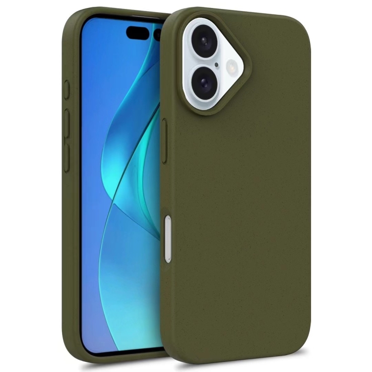 Levně ECO RUBBER Ochranný obal Apple iPhone 16 Plus tmavě zelený