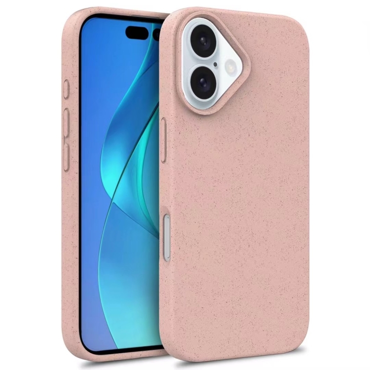 Levně ECO RUBBER Ochranný obal Apple iPhone 16 Plus světle růžový