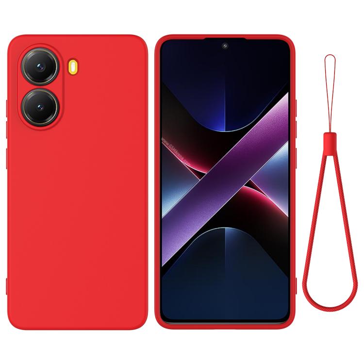 Levně RUBBER Ochranný obal pro Xiaomi Poco X7 Pro červený