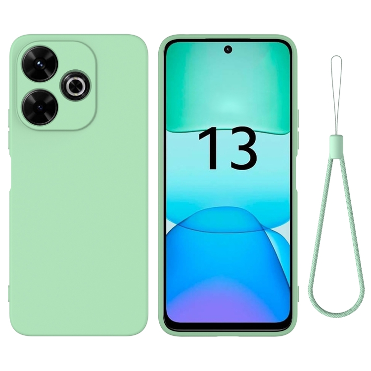 Levně RUBBER Ochranný obal pro Xiaomi Redmi 13 zelený