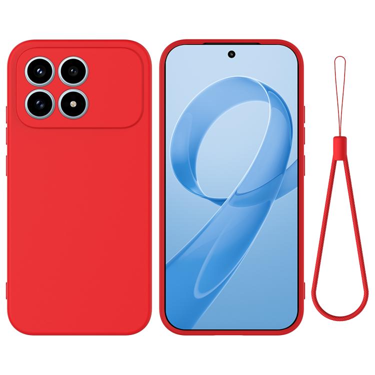 Levně RUBBER Ochranný obal pro POCO F8 Pro červený