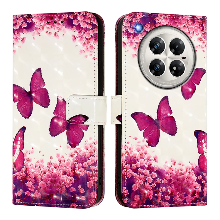 Levně ART Peněženkový kryt pro Infinix Zero 40 5G PINK BUTTERFLY