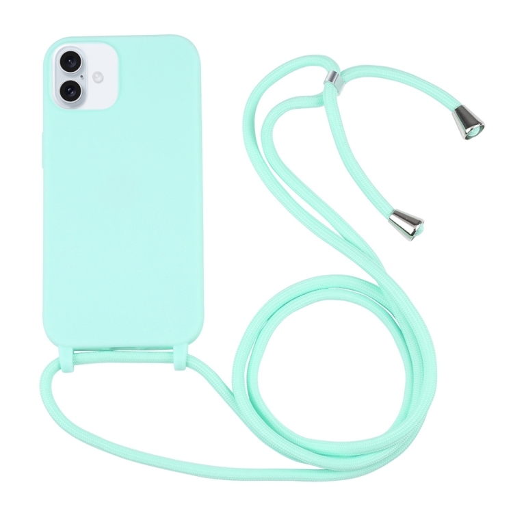 Levně ROPE Kryt se šňůrkou Apple iPhone 16 mentolový