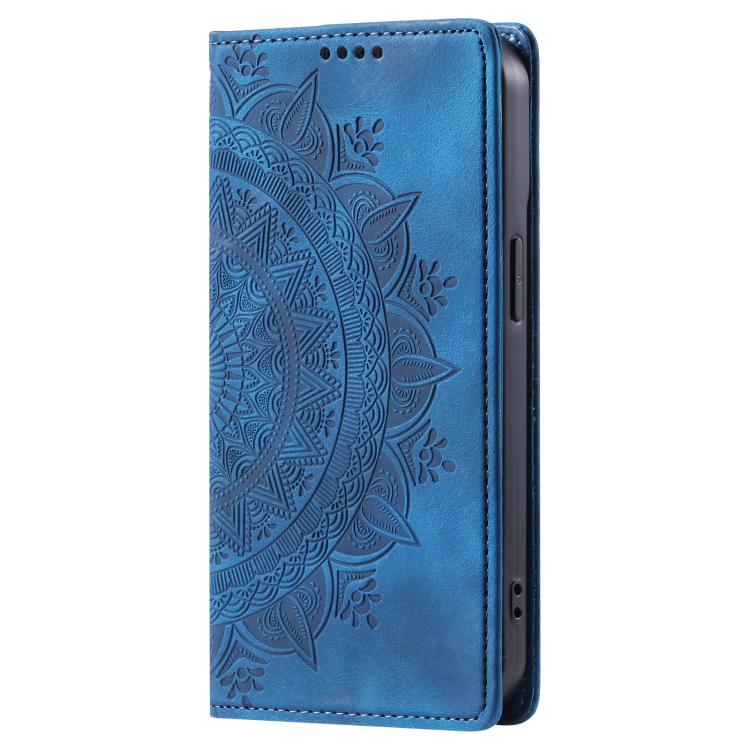 ART MANDALA Peněženkový kryt pro Motorola Moto G05 / Moto E15 modrý