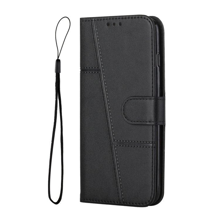 Levně STITCHED Peněženkový kryt pro Xiaomi Redmi Note 14 Pro 5G černý