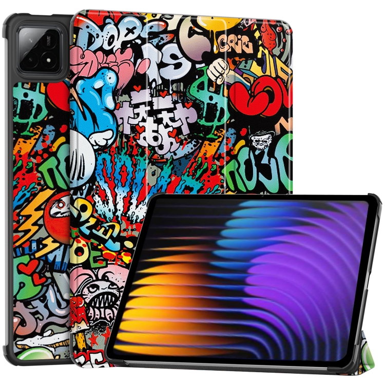 Levně ART Zaklápěcí pouzdro pro Xiaomi Pad 7 / Pad 7 Pro / Pad 8 / Pad 8 Pro GRAFFITI