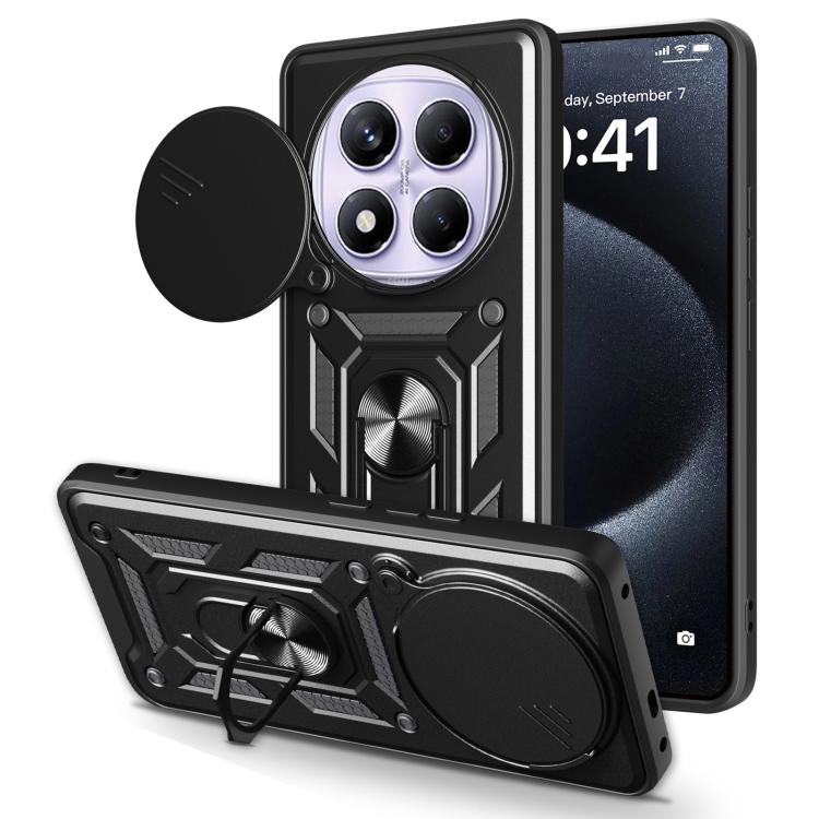Levně RING CAMERA Kryt s držákem pro Xiaomi Redmi Note 14 Pro černý