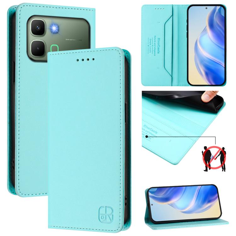 Levně RINA Zaklápěcí pouzdro pro Infinix Note Edge mentolové