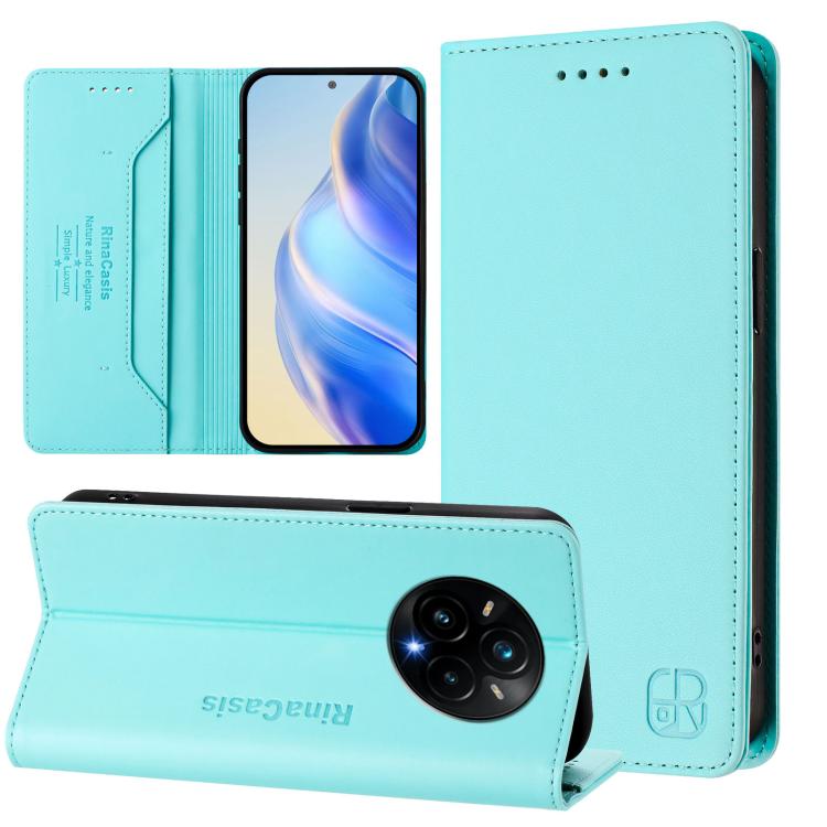 Levně RINA Zaklápěcí pouzdro pro Realme 14 Pro+ 5G mentolové