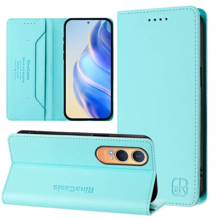 Levně RINA Zaklápěcí pouzdro pro OnePlus Nord CE 4 Lite 5G mentolové